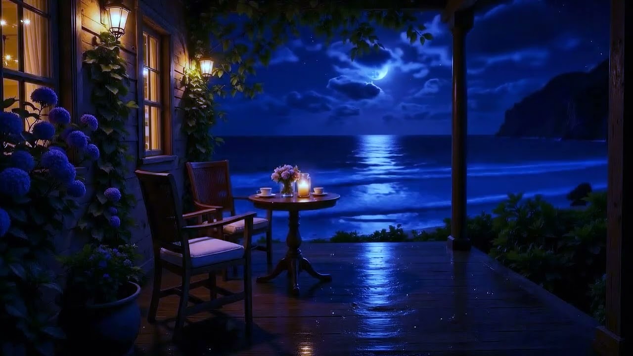 Glowing Sea at Night | Relaxing Waves for Better Sleep