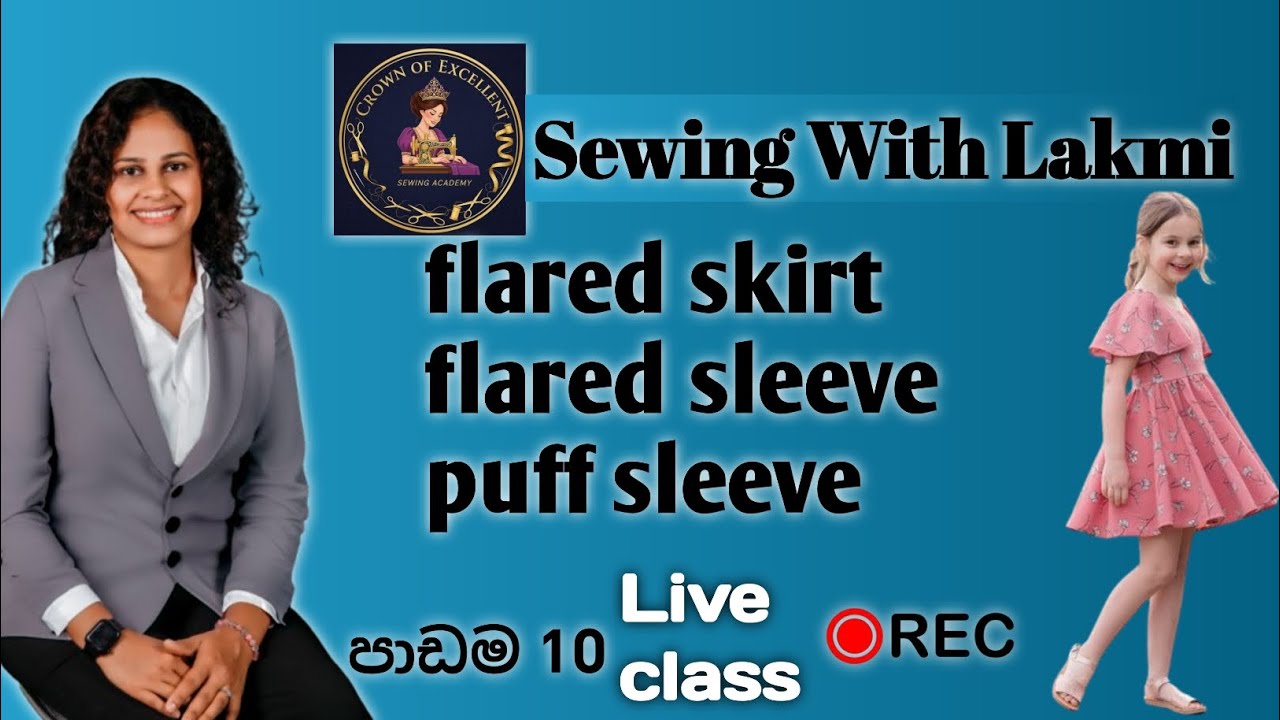 Flared skirt/flared sleeve/puff sleeve/live class recoding.
