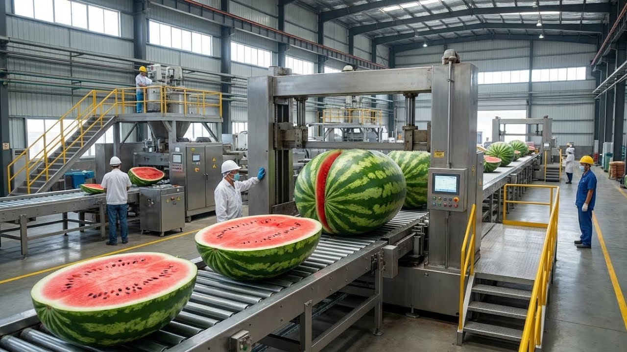 Mesmerizing Watermelon Production Line