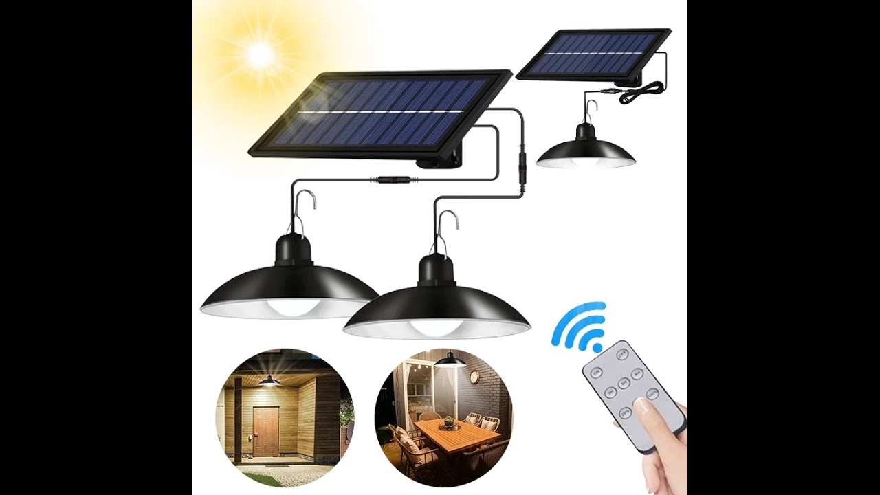 Foco LED con Panel Solar y Pila