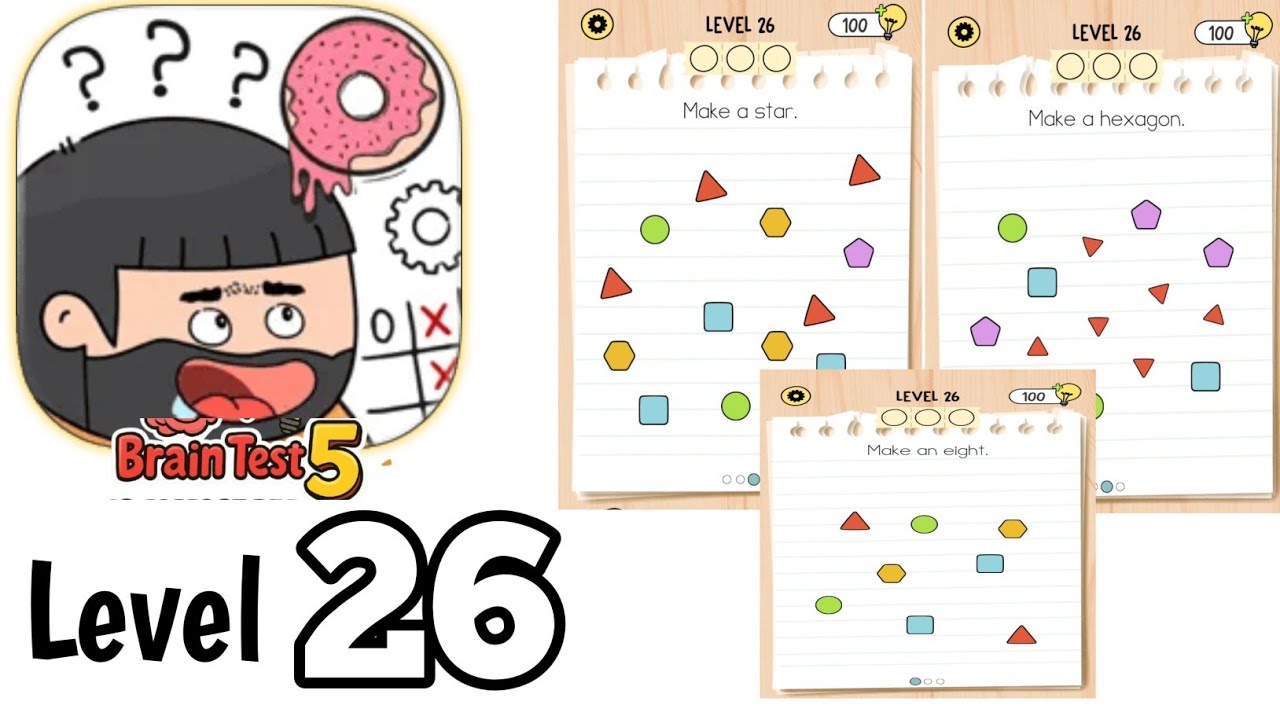 Brain test 5 level 26 Full Guide Walkthrough Solution