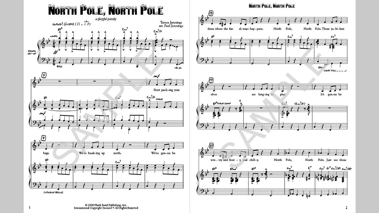 North Pole, North Pole - MusicK8.com Singles Reproducible Kit
