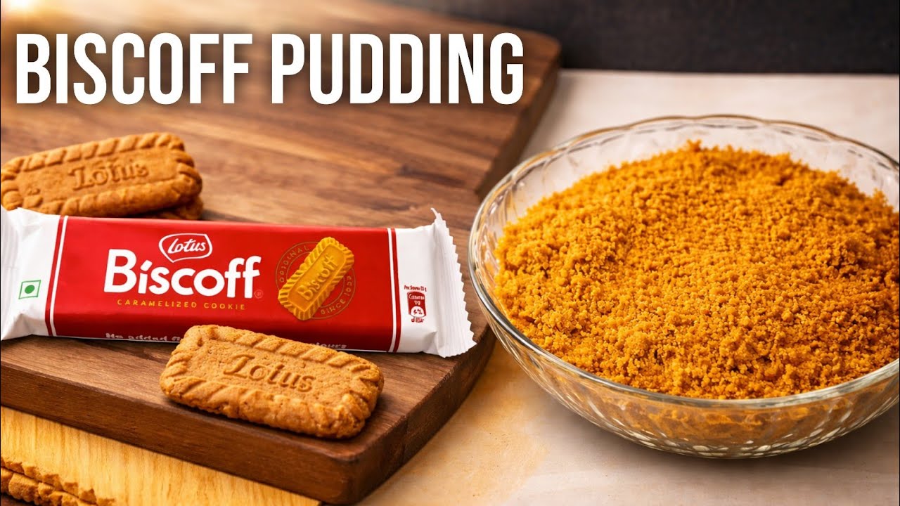 Try this simple recipe | Lotus Biscoff Pudding | Biscuit Pudding Recipe