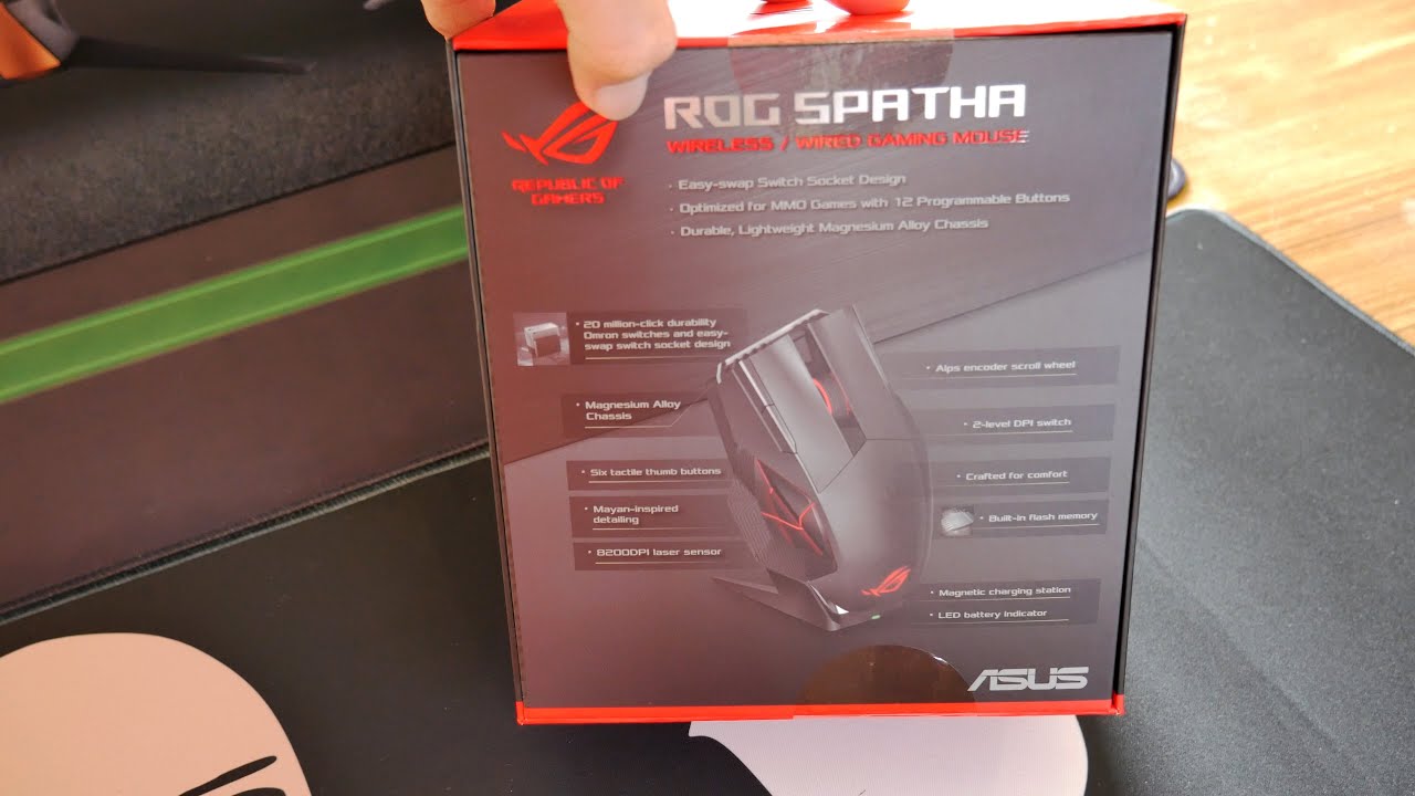 ASUS ROG SPATHA UNBOXING 4K