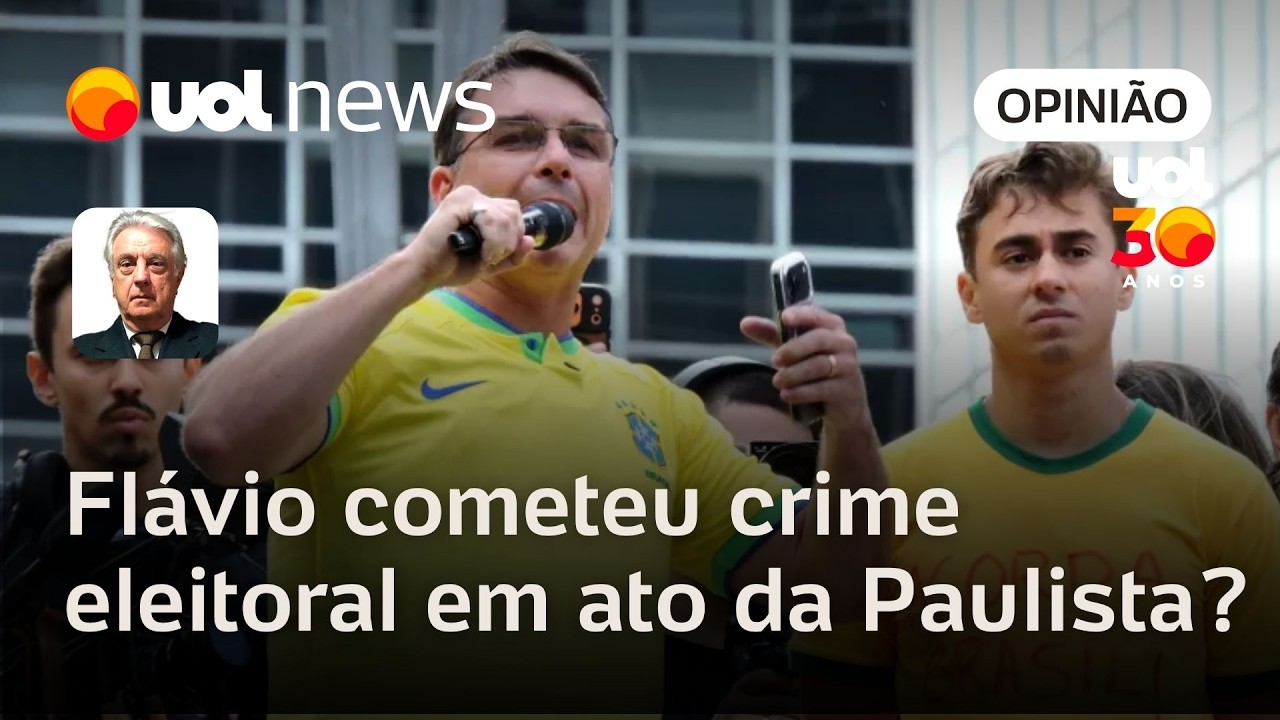 Ato na Paulista pró Bolsonaro teve crime eleitoral por Flávio? Maierovitch analisa