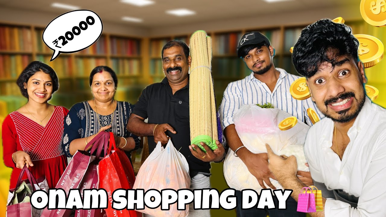A BIG ONAM SHOPPING WITH FAMILY 🤩