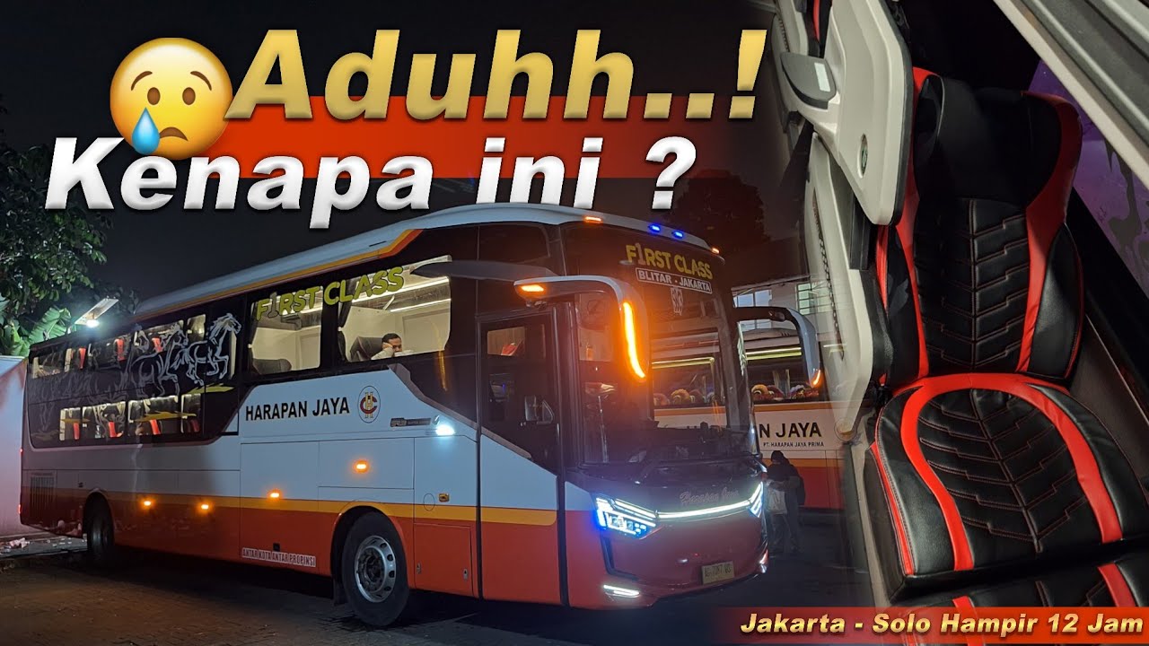 BIKIN DEG - DEG'AN ❗❗ Nyobain Fisrt Class Bus Harapan Jaya Dari Jakarta ke Solo