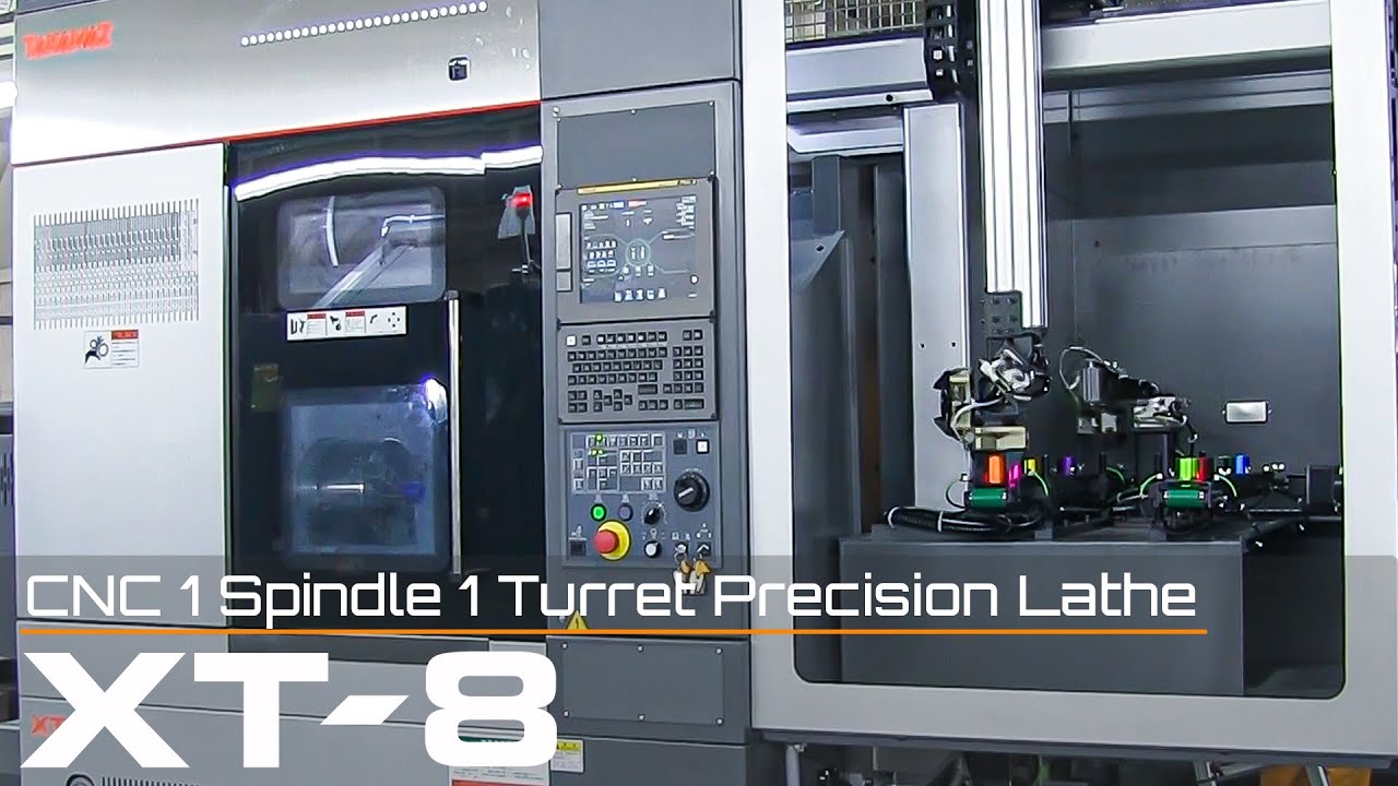 [TAKAMAZ XT-8] 8inch CNC  1 Spindle 1 Turret Precision Lathe