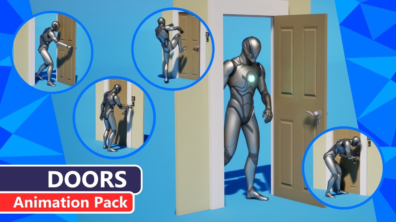 Animation Pack: Doors - Motion Capture Animation for Games