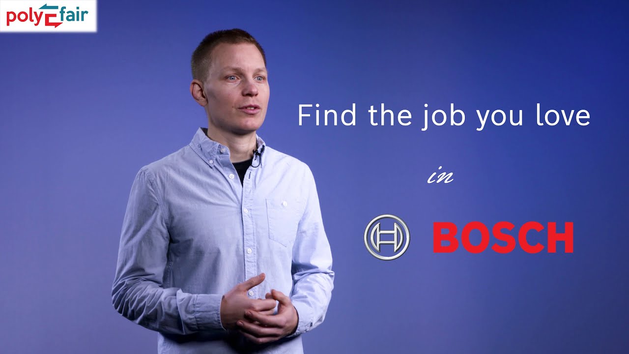 Find the Job You Love in Bosch @ poly-E-Fair 2021 - the virtual Job Fair of ETH Zurich