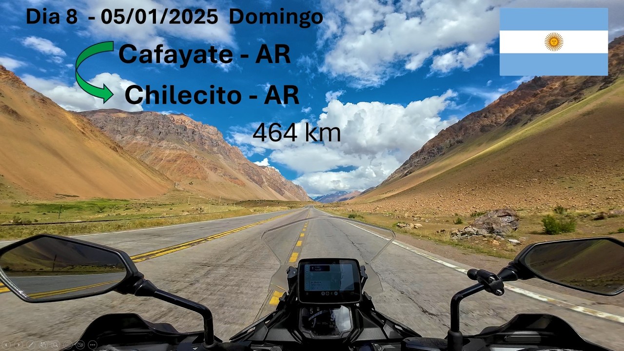8 dia de viagem 05/01/2025 -  Cafayate a Chilecito Rota 40 Versys 650