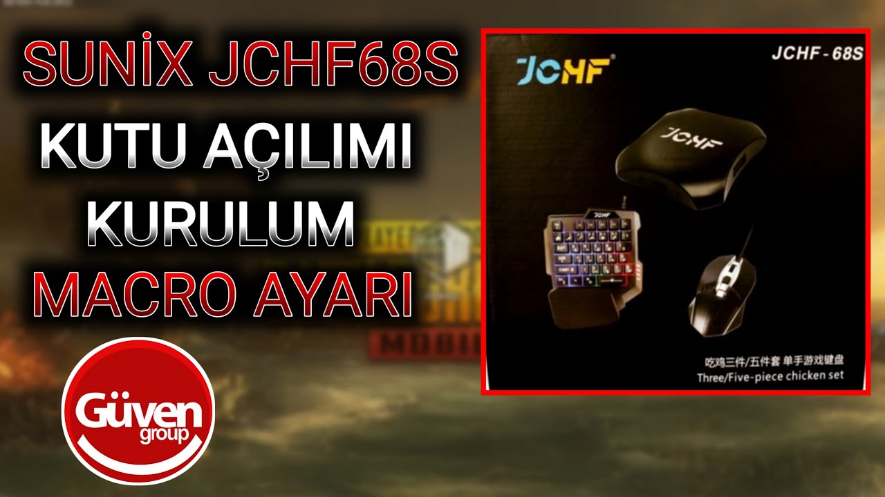 Sunix Pubg Set JCHF 68S İnceleme, Detaylı Kurulum ve Macro ayarları