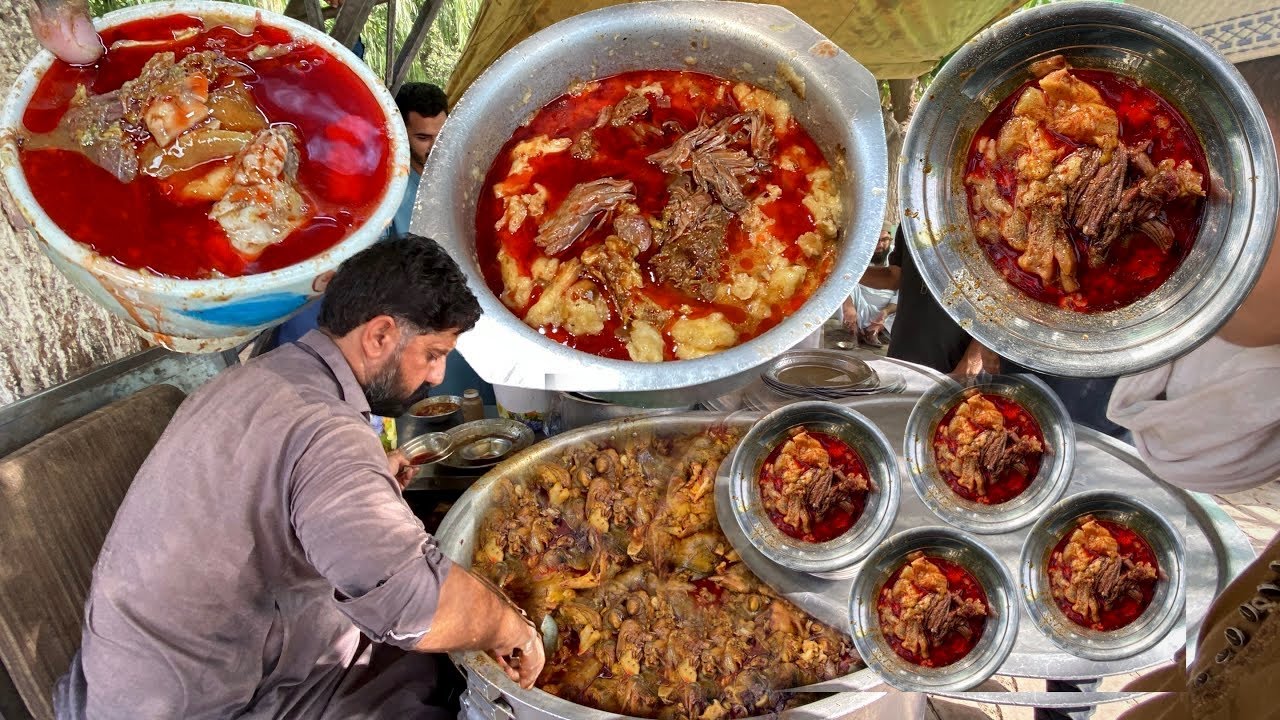 Pakistan's Best Traditional Siri Paye - 200 KG Ahmad Siri Paye | Kohat Road, Peshawar Street Food