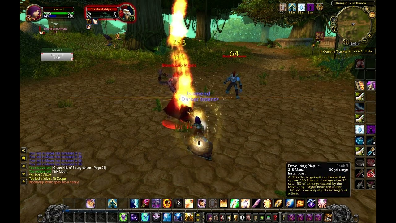 Wrath Classic - Casual Sever Shutdown Gameplay - Levels 40 to 40.55