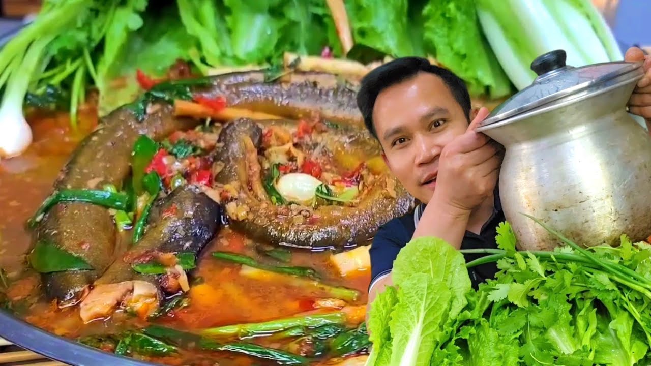 ปลาไหลใต้น้ำเครื่องสมุนไพรหอมๆแซ่บๆ