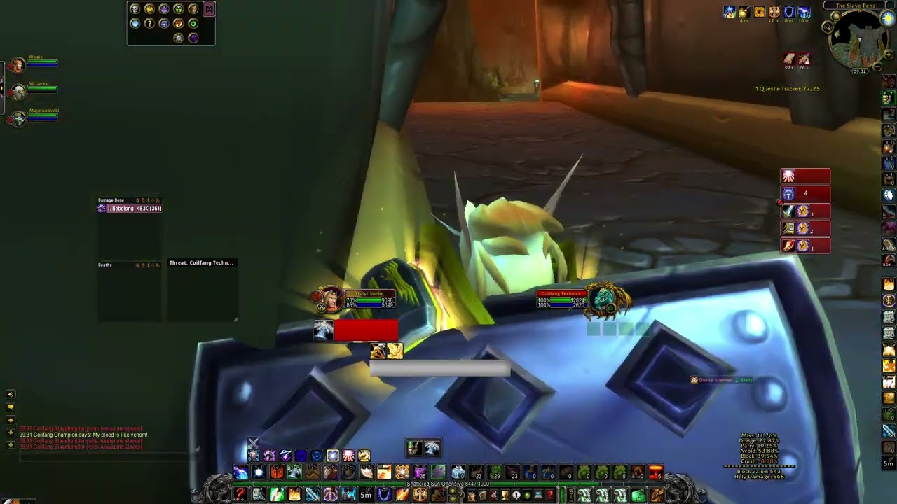 TBC - Slave pens (SP) -  Paladin boost - 53 mobs - post ''nerf''.
