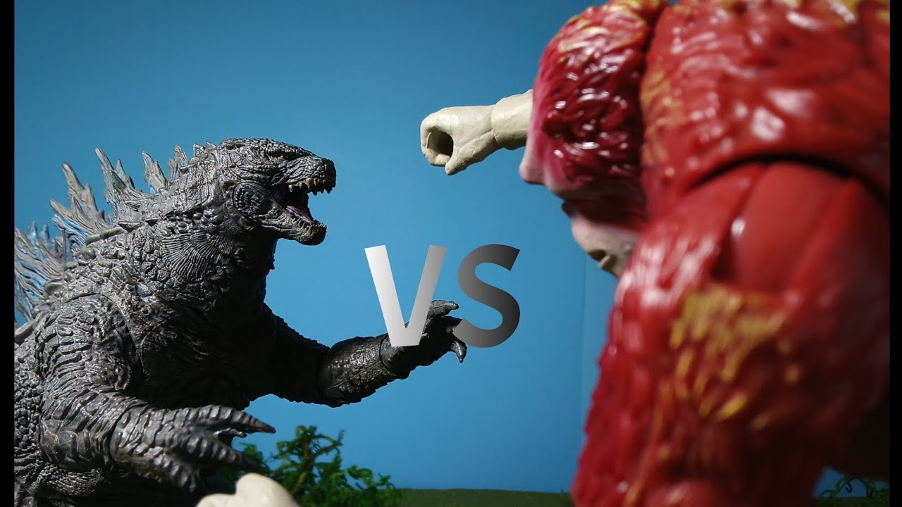 GODZILLA and KONG vs UNSTOPPABLE scar king epic stop motion battle💥💢💥💢💥💢💥💢