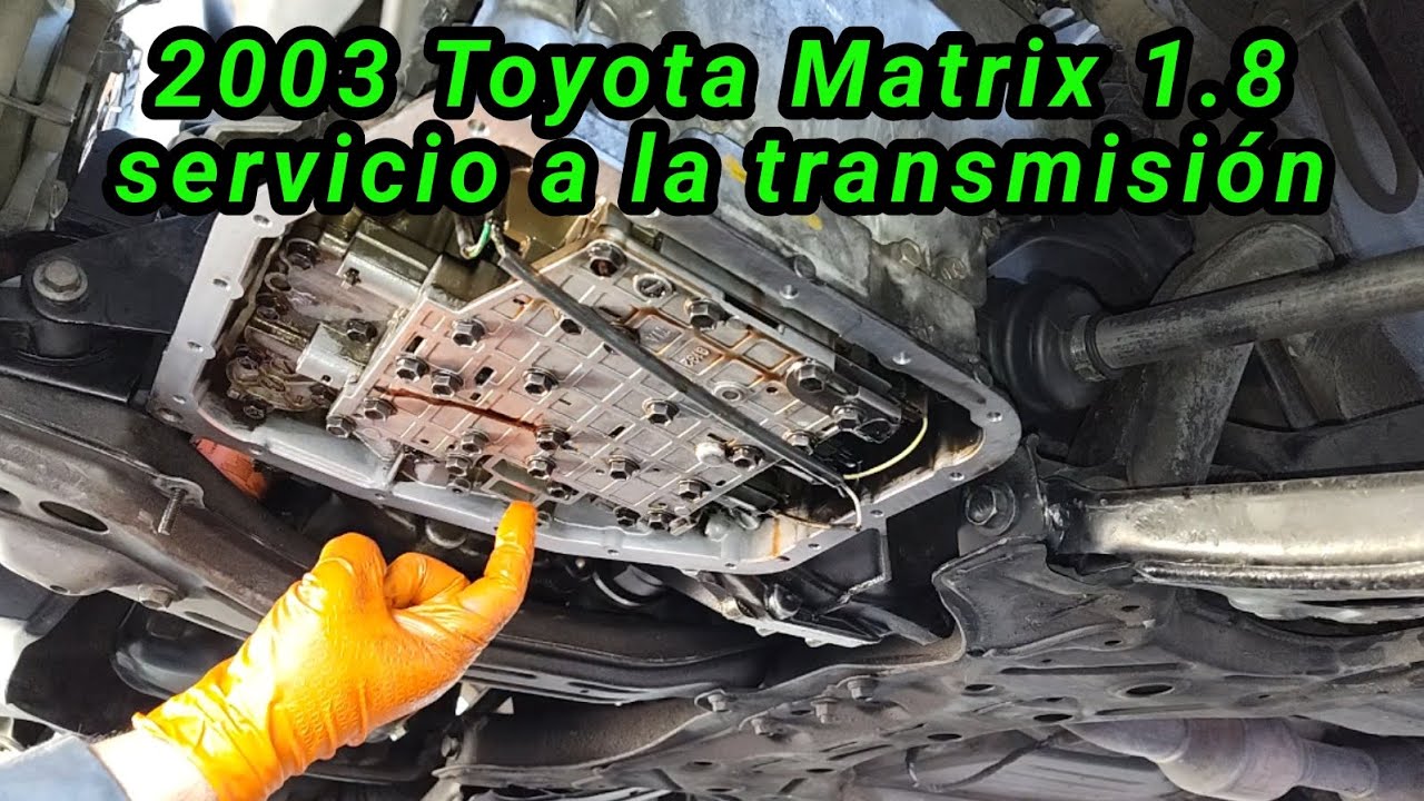 2003 Toyota Matrix 1.8 Cómo hacerle servicio a la transmisión 