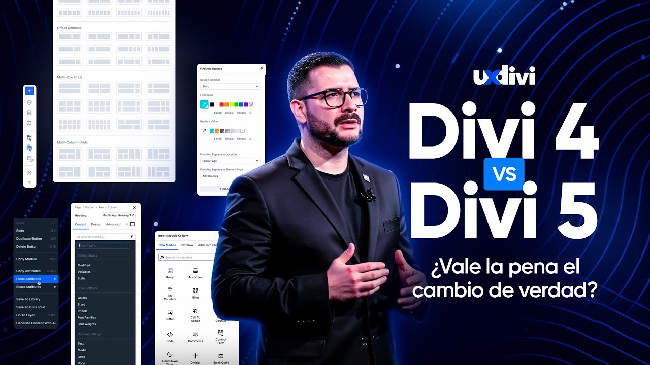 Divi 4 vs Divi 5: El verdadero cambio (NO Shortcodes, Flexbox y más velocidad) ¿Conviene migrar? 🚀
