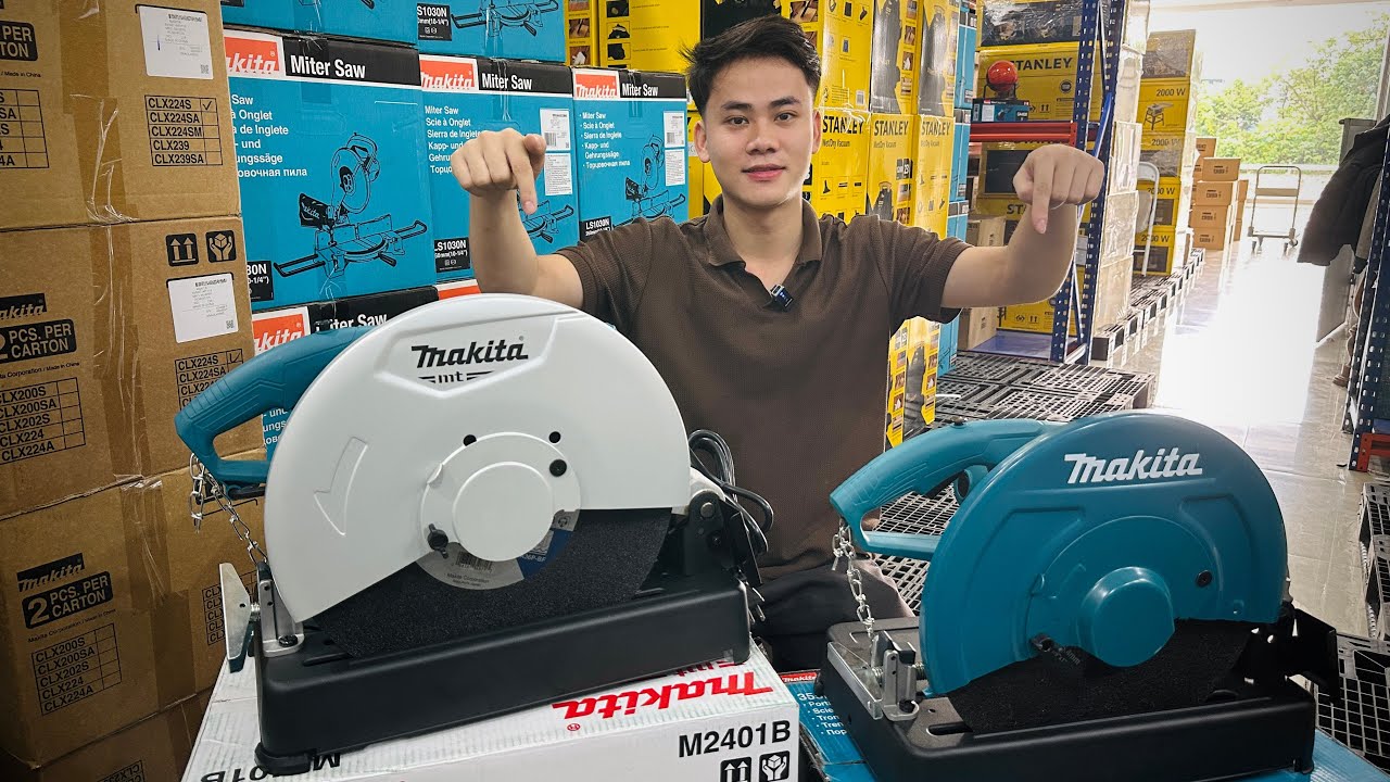🛑 Đập hộp máy cắt sắt bàn makita M2401 và LW1401 nên lựa chọn mã nào phụ hợp với nhu cầu và giá tiền