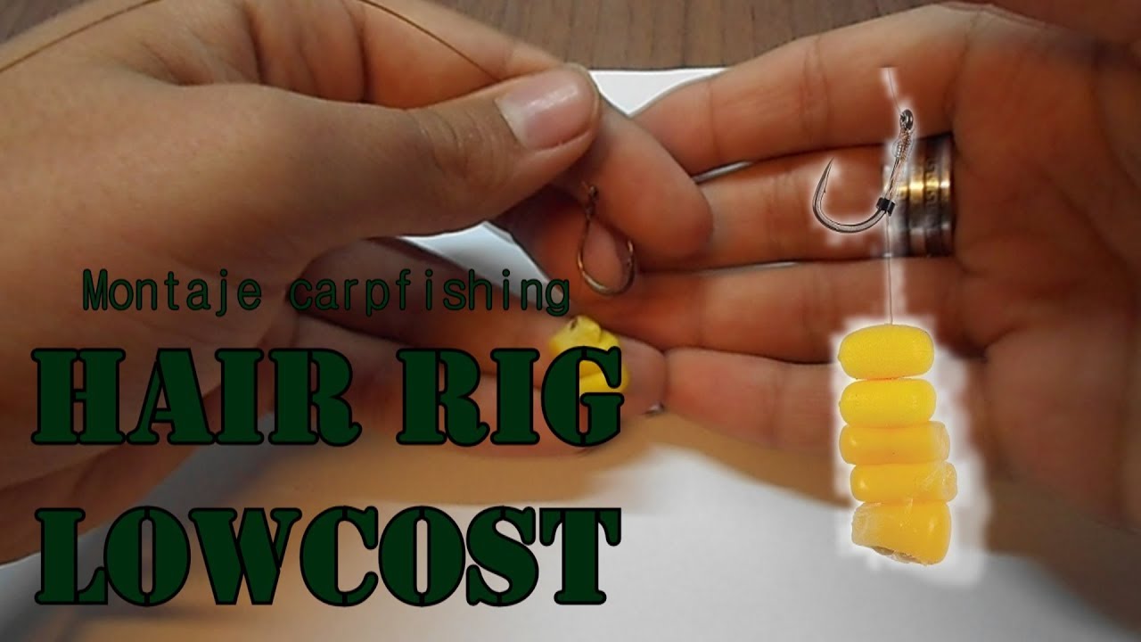 Hair rig LOWCOST // montaje carpfishing // tutoriales pesca #1