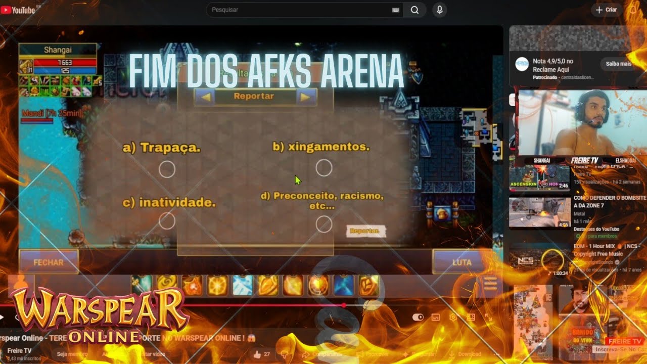 WASPEAR ONLINE - AFK NA ARENA? ISSO PRECISA ACABAR AGORA!