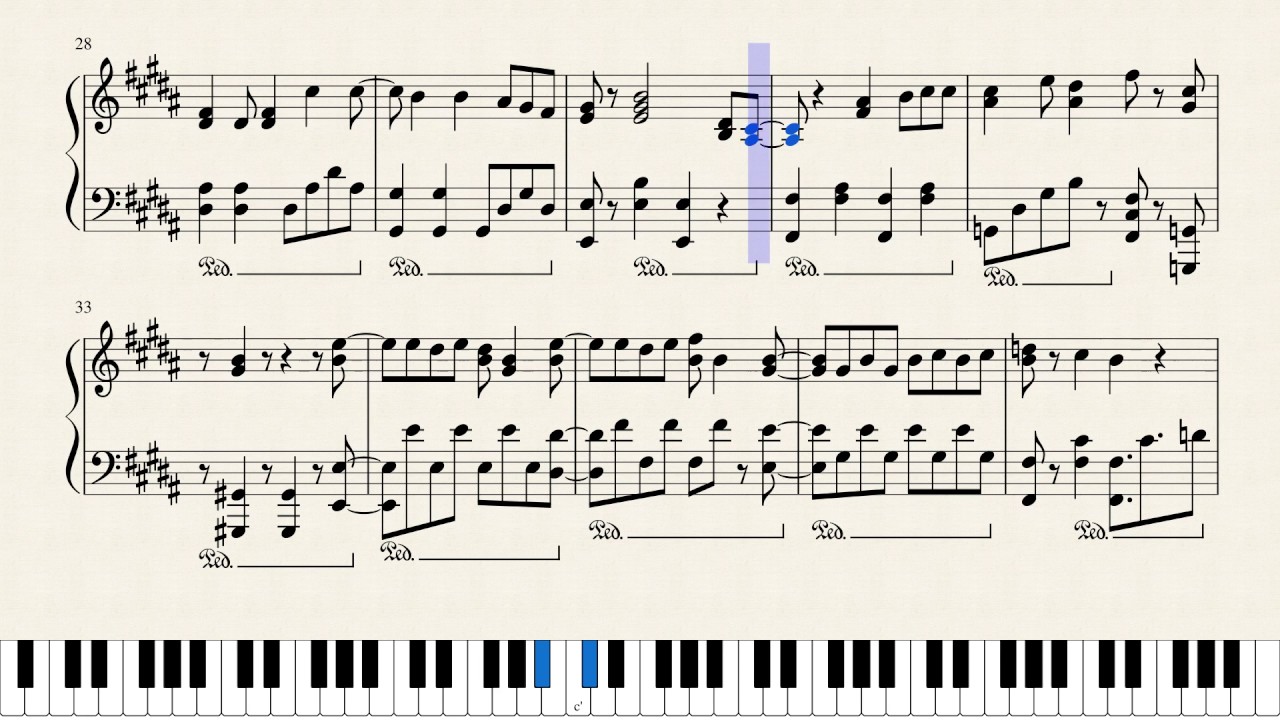 Getta Ban Ban-Pokemon XY OP 2 Piano