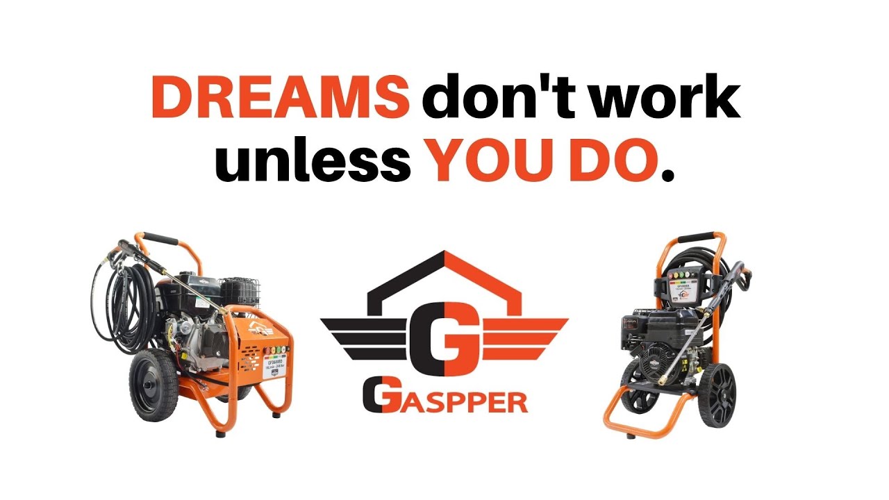 Professional high pressure cleaner Gaspper GP3600 | Unboxing | First time preparation | First start