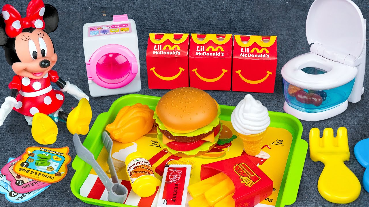 60 Minutes Ultimate Minnie Mouse Cooking Toys, Unboxing Fast Food Playset Collection | Tina Review