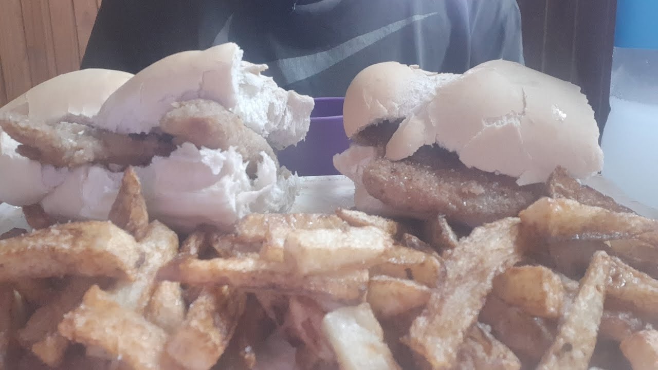 ASMR SÁNDWICH DE MILANESA DE CERDO 🐷 CON PAPAS FRITAS (suscribite***)👏🙌