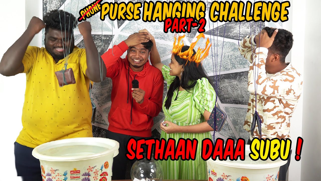 Harish Flight Ticket Pochi 😫💯🤦‍♂️| PURSE HANGING CHALLENGE PART-2😂💯😱