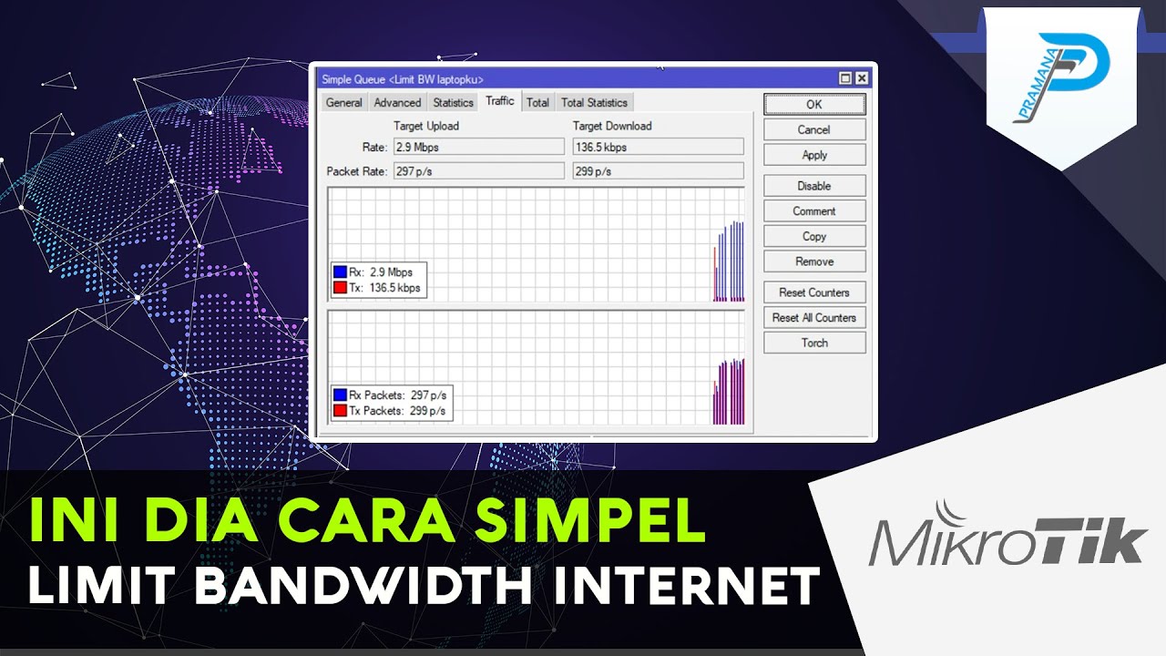 Ini dia cara mudah Limit Koneksi Bandwidth dengan Mikrotik | Simple Queues
