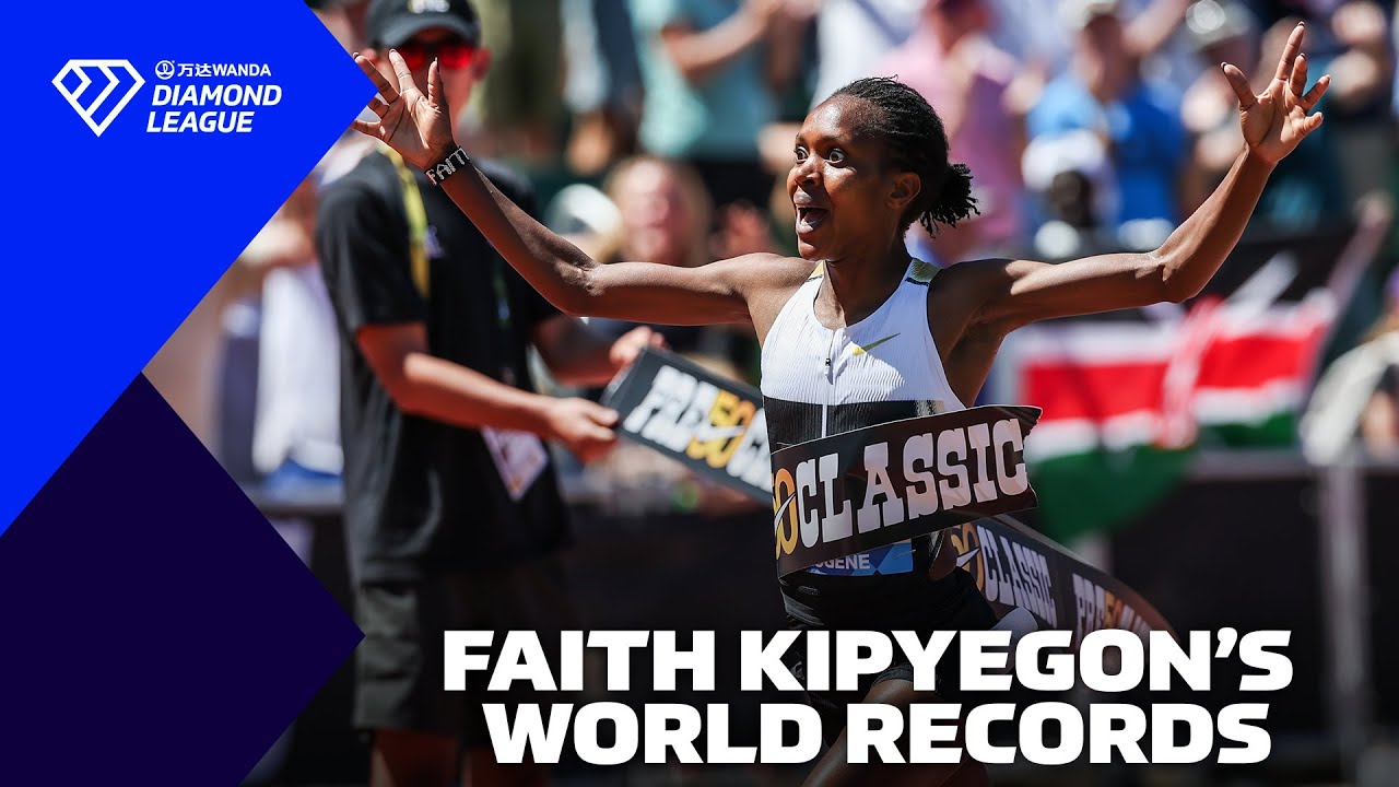 Faith Kipyegon’s World Records Through the Years - Wanda Diamond League