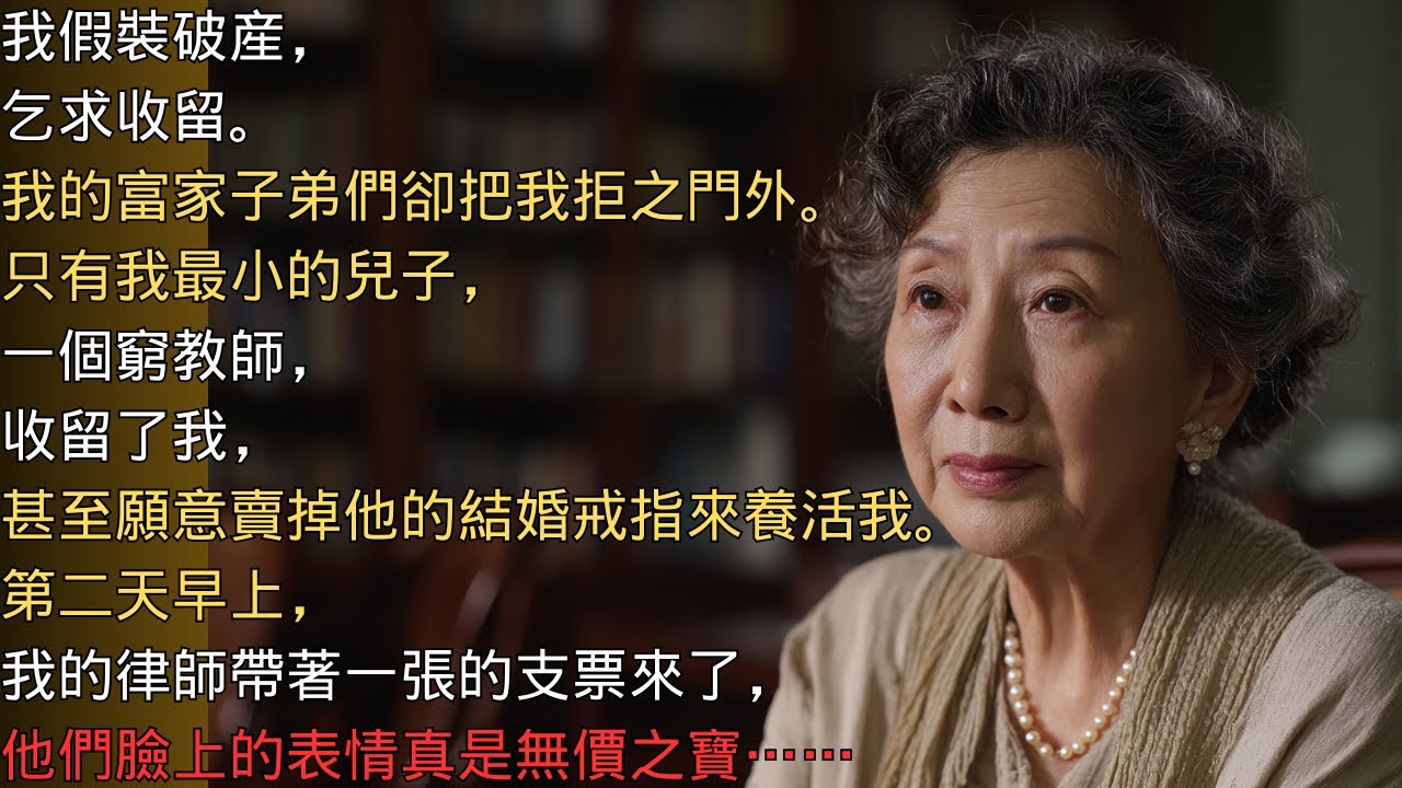 我假裝無家可歸、身無分文。結果只有我討厭的兒媳婦開了門。