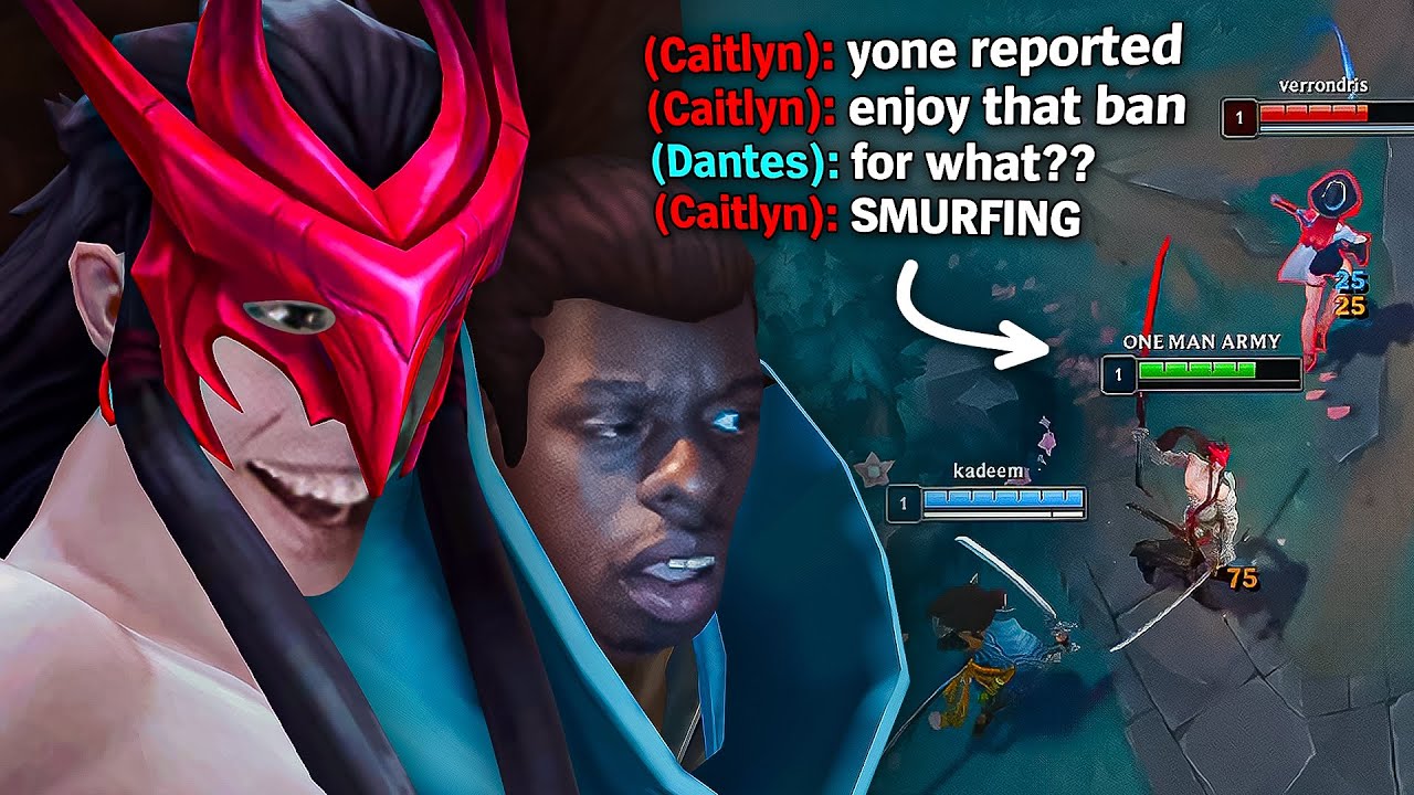 BRONZE ADC loses his MIND after getting DESTROYED by Yasuo & Yone Bot Lane ft. Kadeem