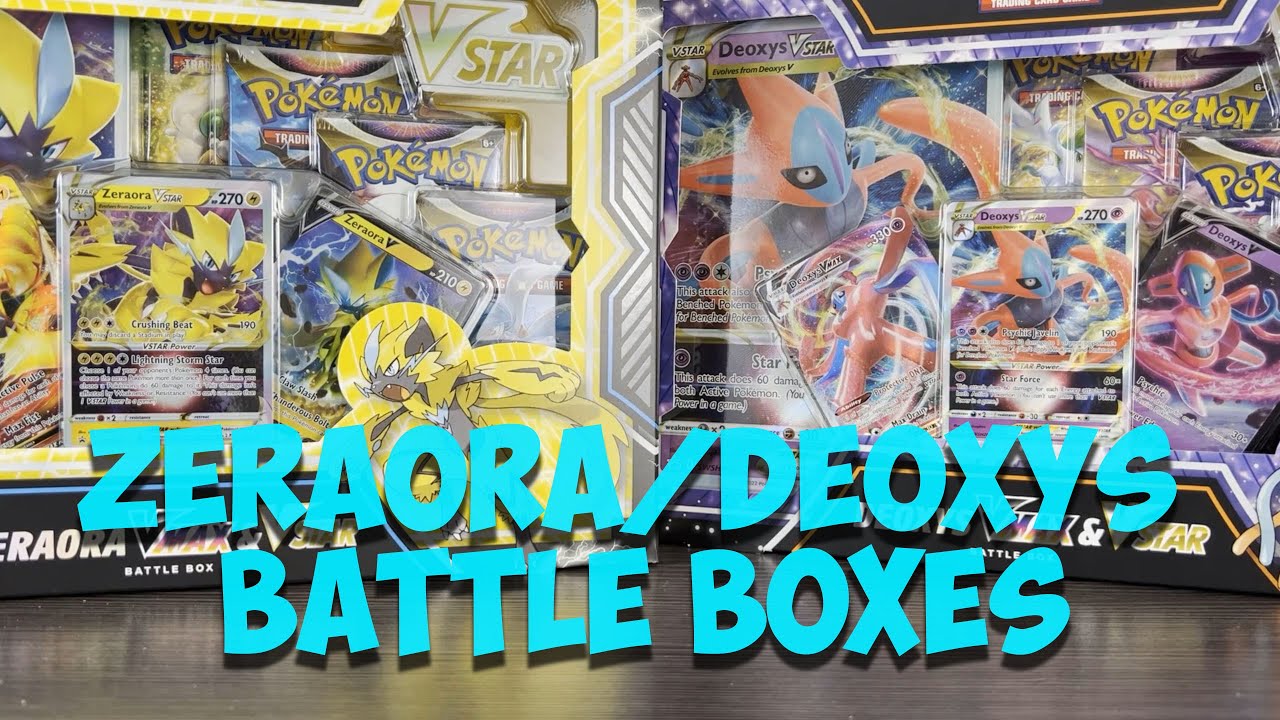 Opening the Zeraora & Deoxys VMAX & VSTAR Battle Boxes w/code giveaways!