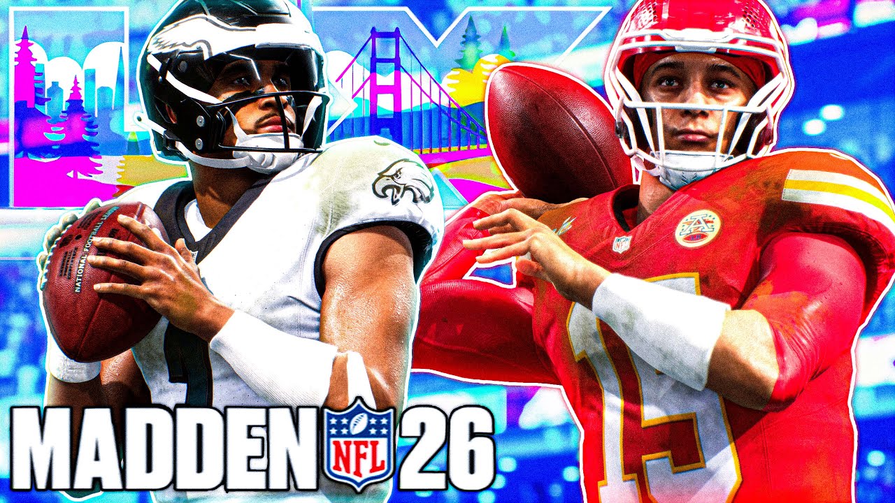 Eagles vs. Chiefs Super Bowl 60 - Madden 26 Simulation Gameplay