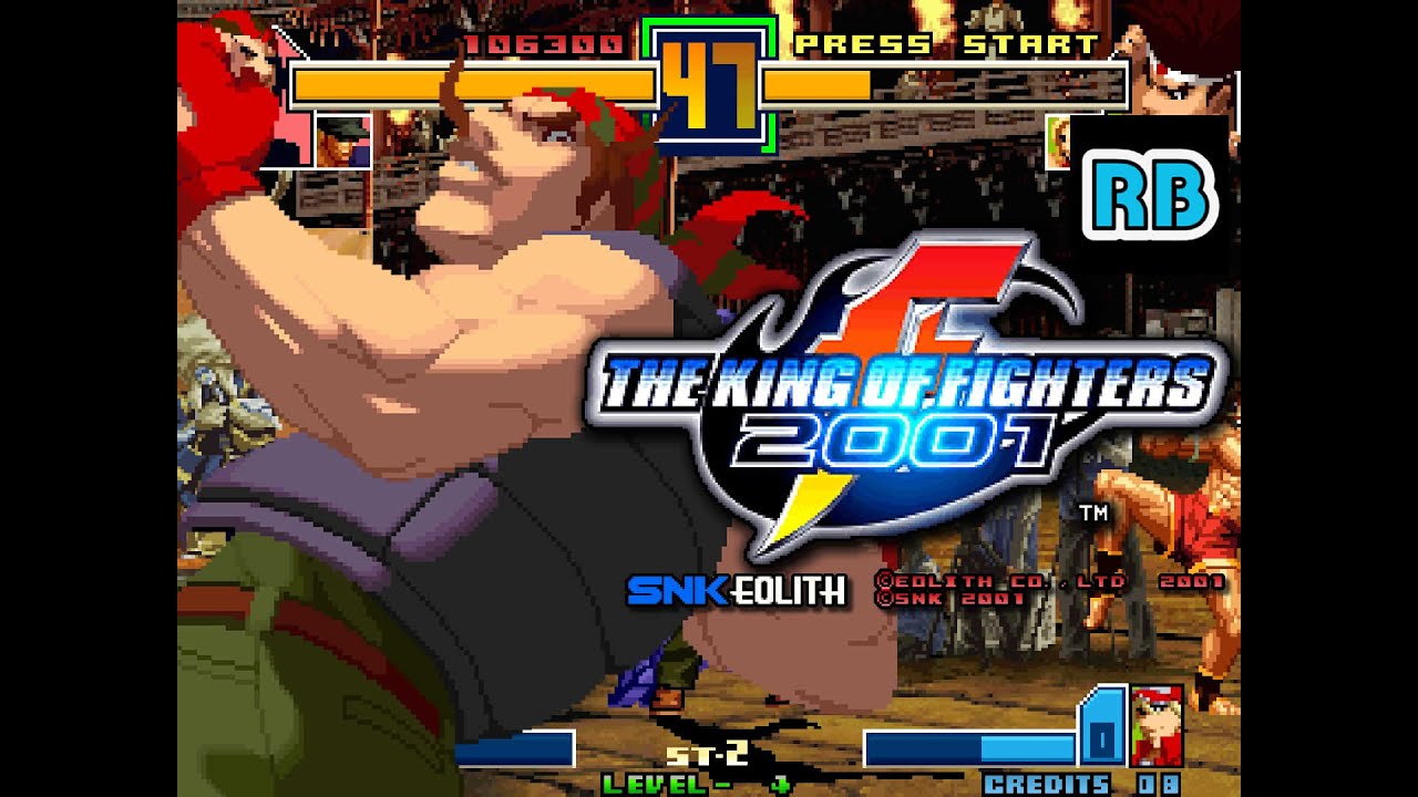 2001 [60fps] The King of Fighters 2001 (Asia) Ralf Clark Mai Kensou ALL