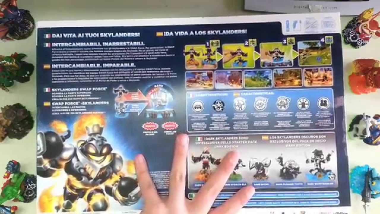 Maskounboxing -Skylanders Swap Force Dark Edition Unboxing ITA- UN POSTER ENORME!