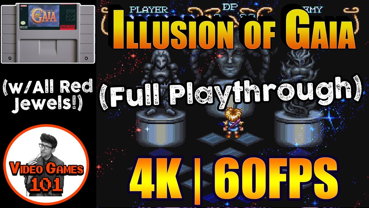 Illusion of Gaia Playthrough | All Red Jewels | Video Games 101