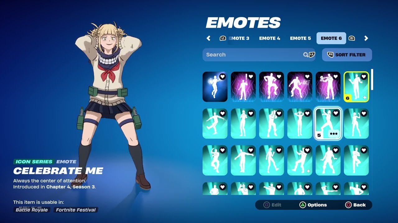 Himiko Toga Showcase With Emotes!|Part 5(RE-UPLOAD)