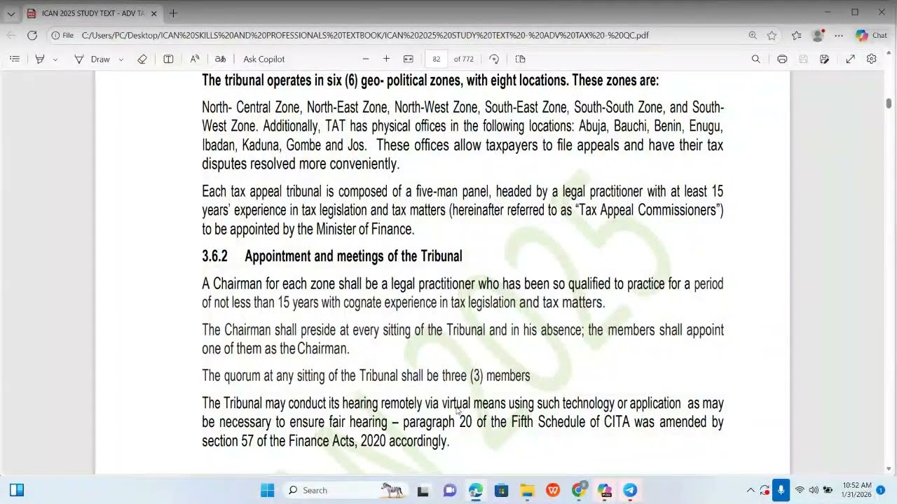 A.TAX OBJECTION AND APPEAL PROCEDURES