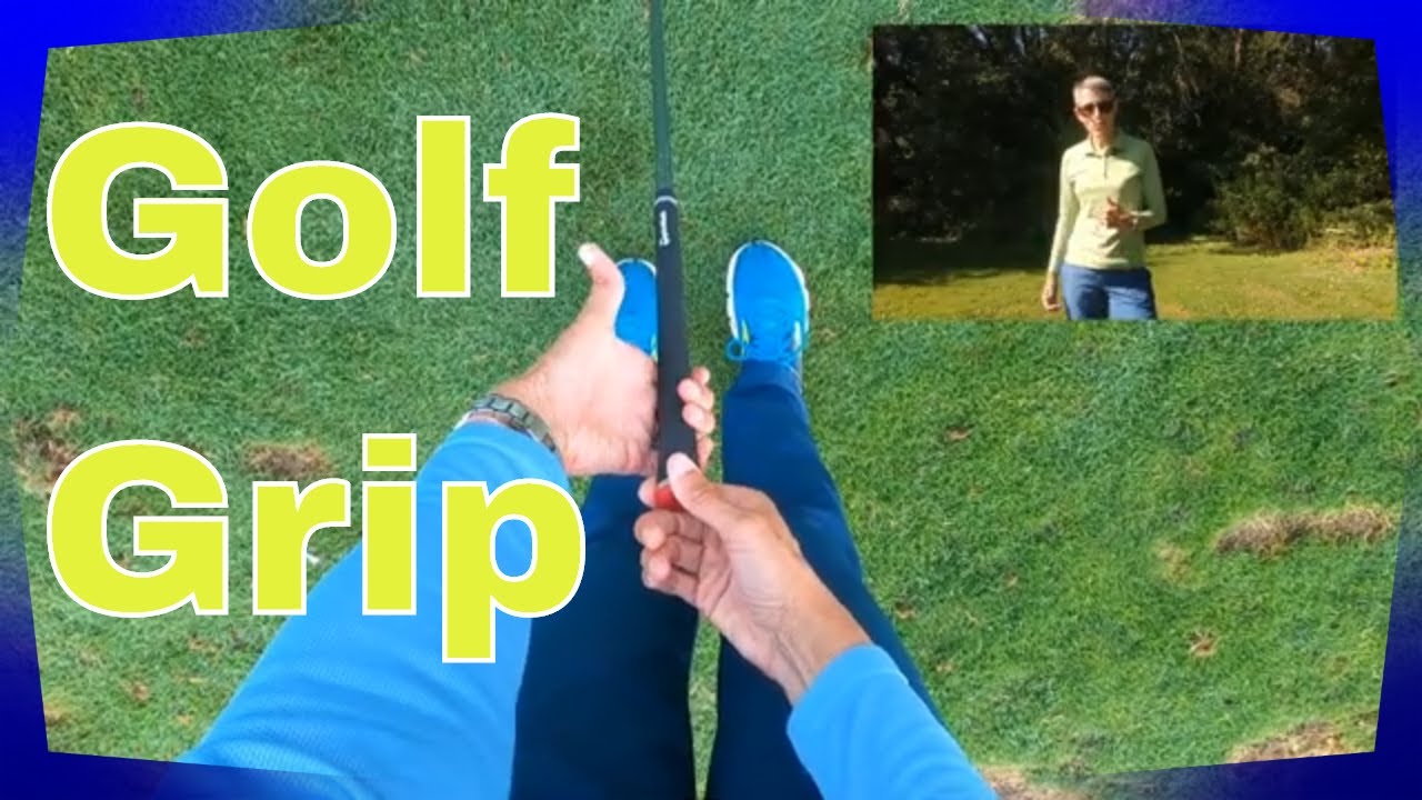 Grip the golf club in your fingers