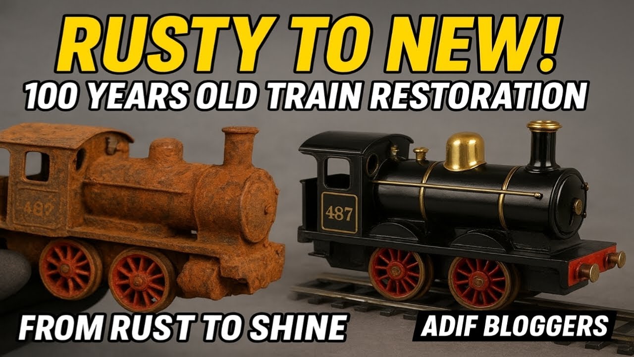100 বছরের পুরনো খেলনা ট্রেন রিস্টোরেশন | Rusty Toy Train Restoration | Adif Bloggers