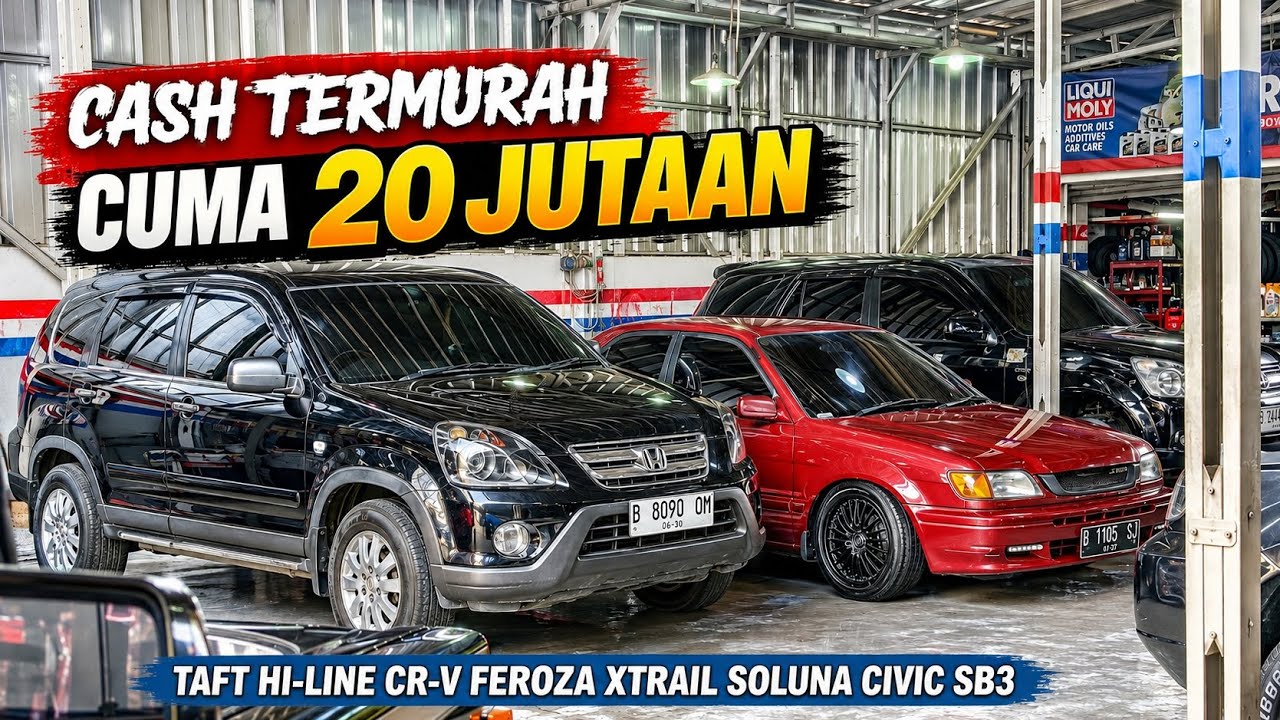 Obral mobil bekas murah Ganteng CR-V Civic harga cuma 20 jutaan Xtrail taft diesel di Garasi Trijaya
