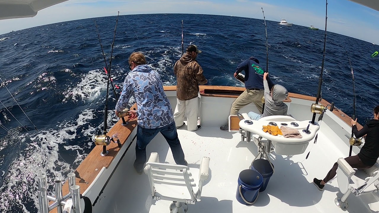 April 2021 Oregon Inlet tuna wham on the desperado with captain gray blount