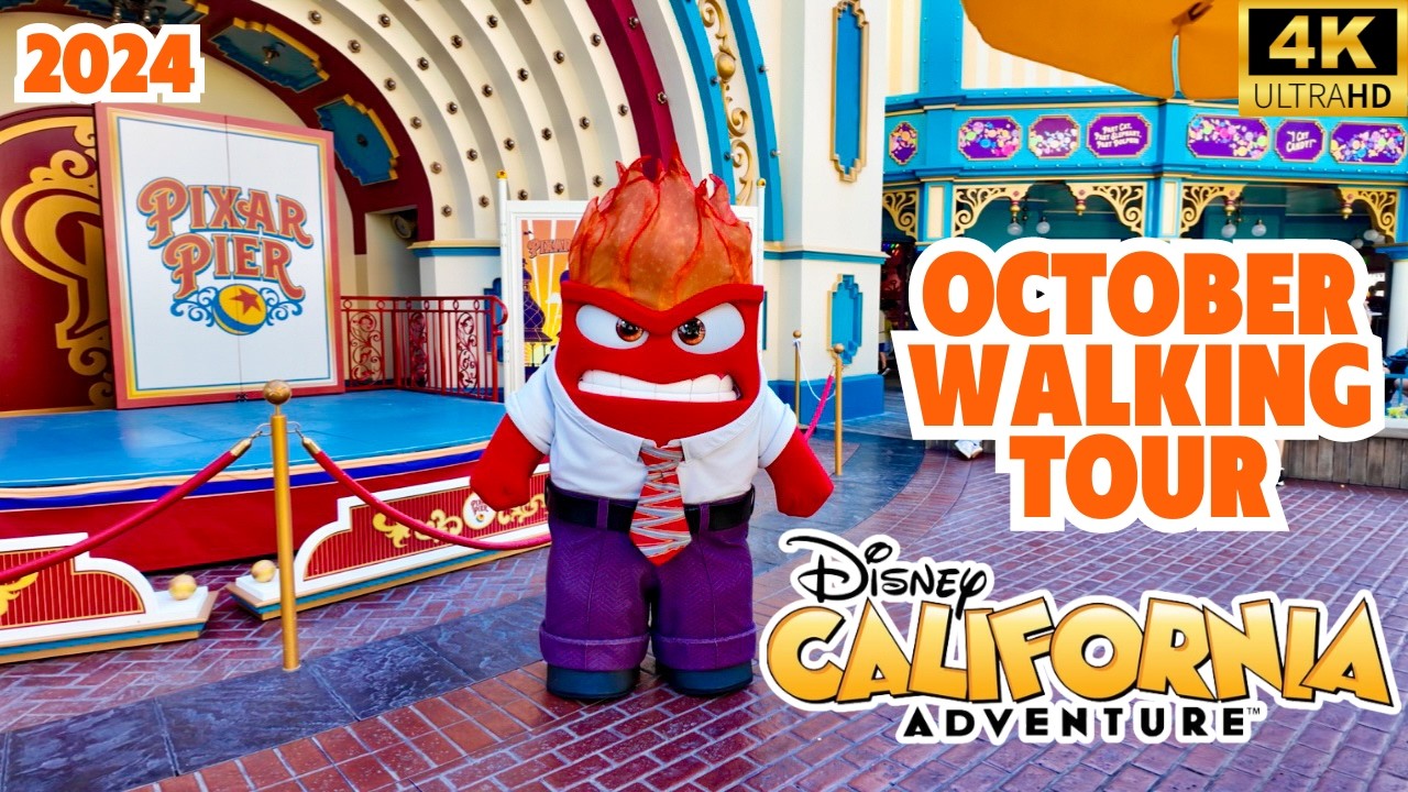 Disney California Adventure Halloween Walkthrough - October 2024 at the Disneyland Resort [4K]