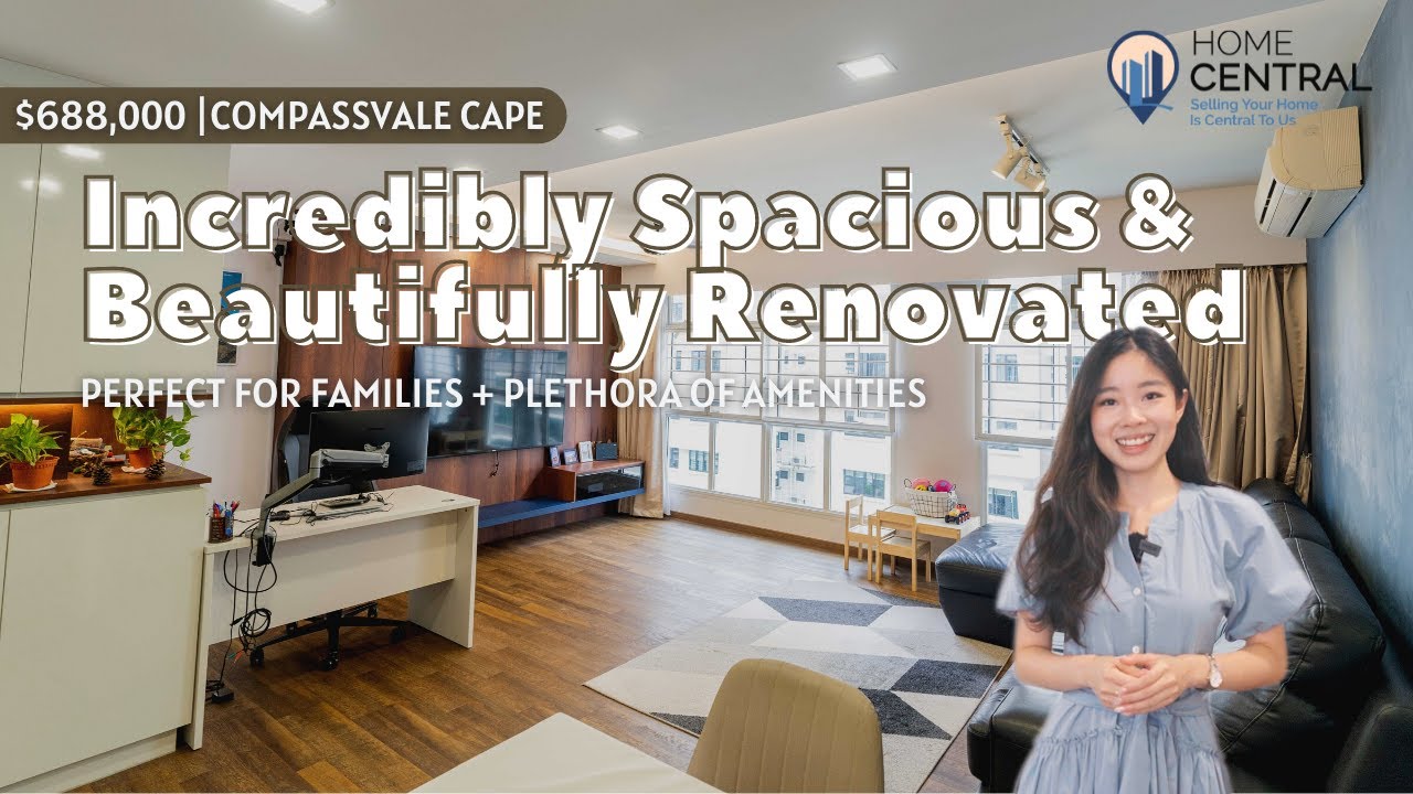 Compassvale Cape: 5-room HDB Home Tour | Incredibly Spacious & Family-Friendly