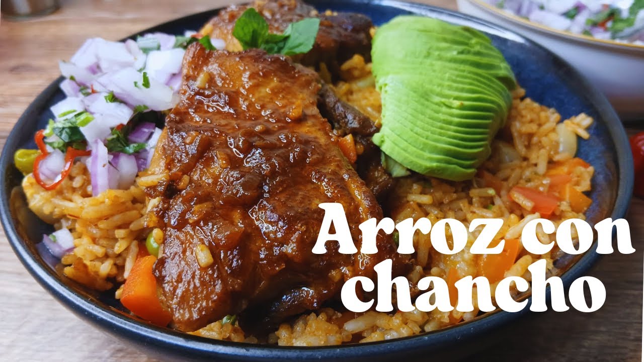 ARROZ CON CHANCHO | Fácil y rico | RECETA PERUANA.