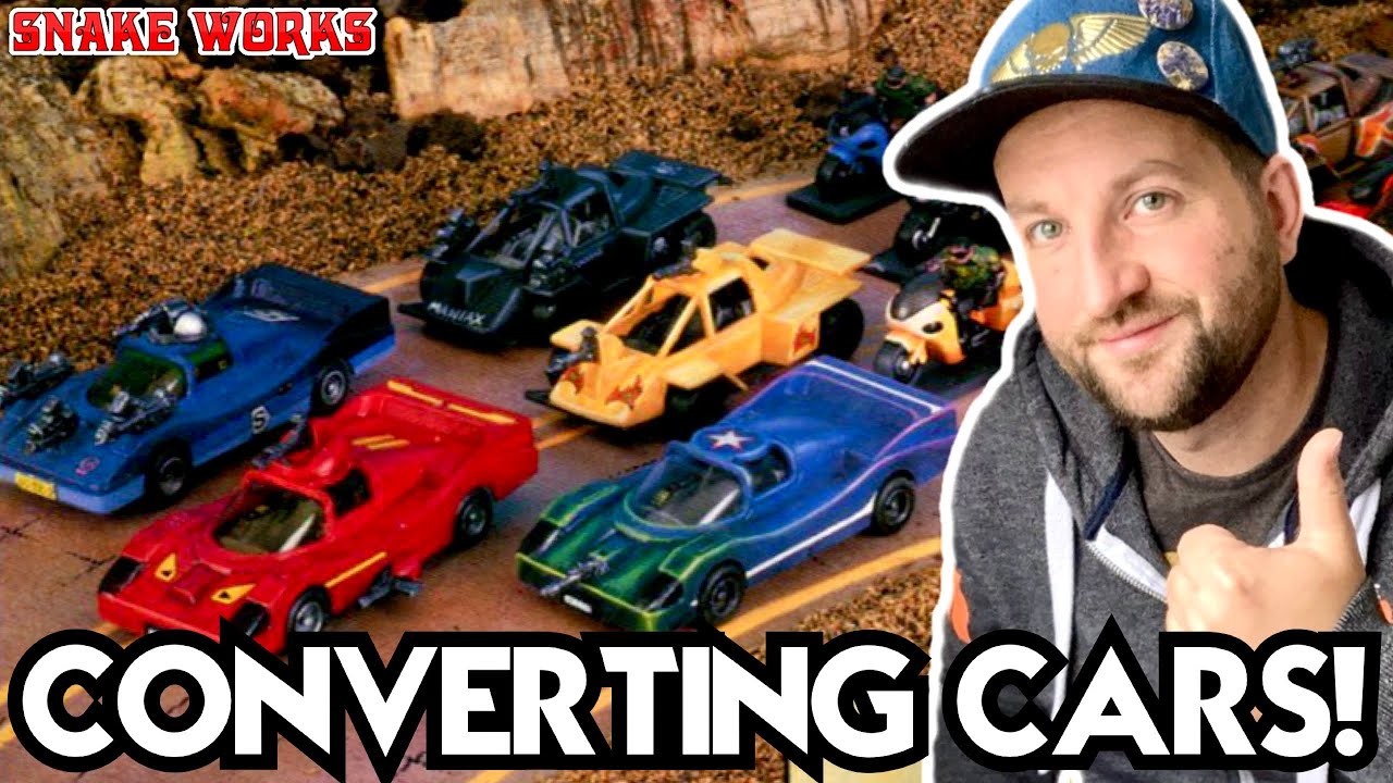 HOW to Paint + Convert Vehicles For Tabletop car Games - Dark Future - GasLands - Oldhammer